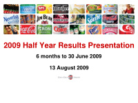 2009 half year results presentation
