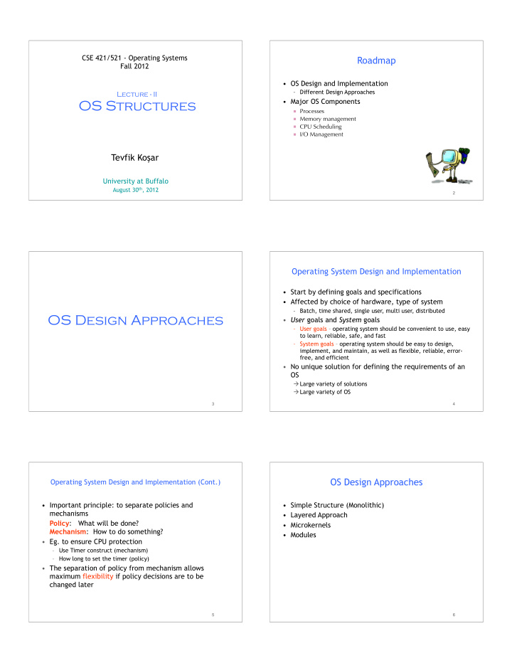 os structures
