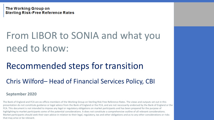 from libor to sonia and what you