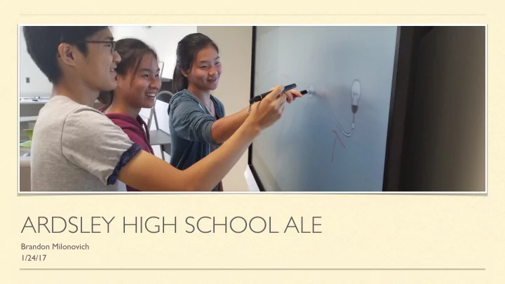 ardsley high school ale