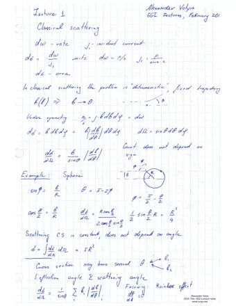 Alexander Volya  2016, Feb. GGI Lecture notes  www.volya.net  Alexander Volya  2016, Feb. GGI