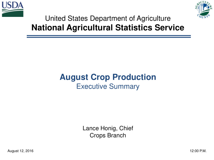national agricultural statistics service
