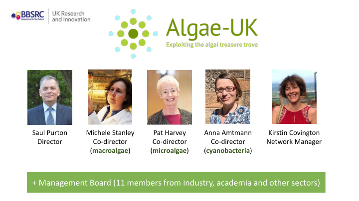 management board 11 members from industry academia and