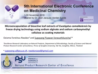 freeze drying technology using sodium alginate and sodium carboxymethyl  cellulose as coating