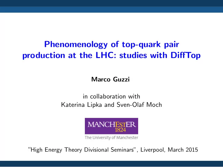 phenomenology of top quark pair production at the lhc