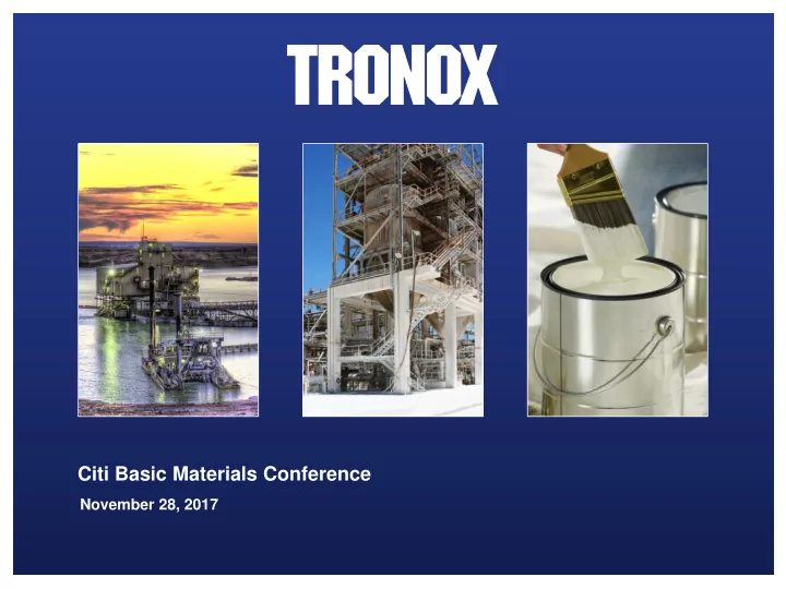 citi basic materials conference