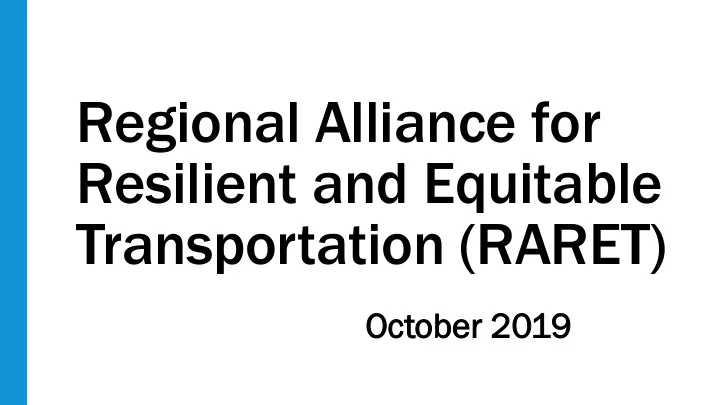 regional alliance for