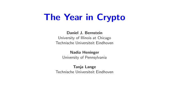 the year in crypto