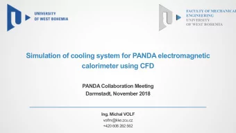 Simulation of cooling system for PANDA electromagnetic  calorimeter using CFD  PANDA Collaboration