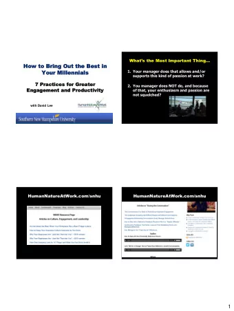 Whats the Most Important Thing  How to  w to Bring  Bring Out th  t the Best  Best in  You