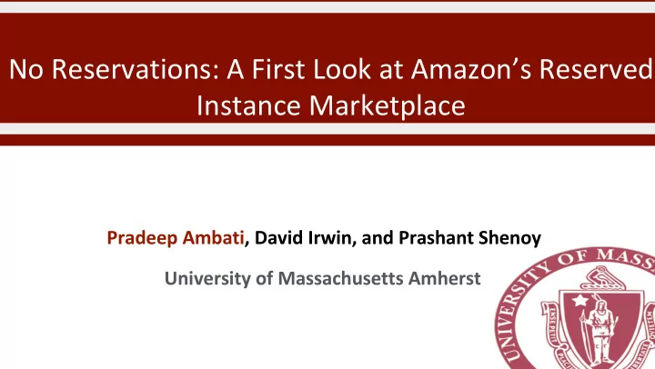 no reservations a first look at amazon s reserved