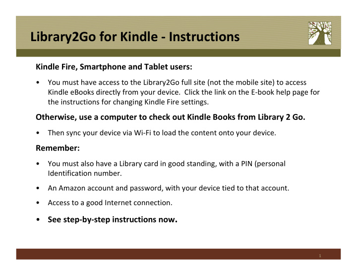 library2go for kindle instructions