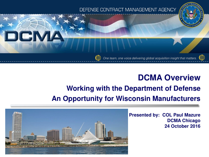 dcma overview