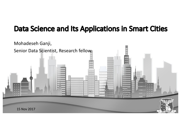 da data science and it its applications in smart cities