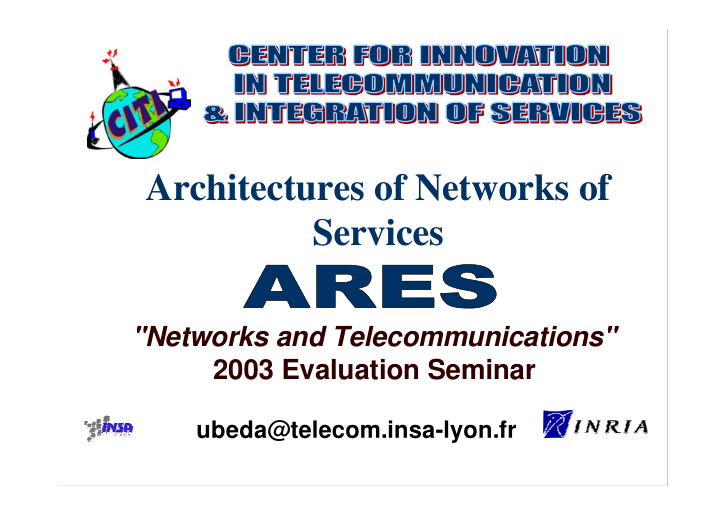 architectures of networks of services
