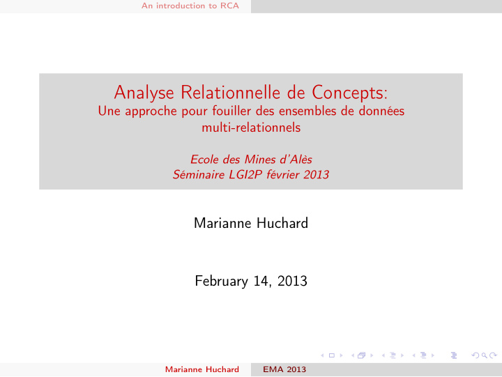 analyse relationnelle de concepts