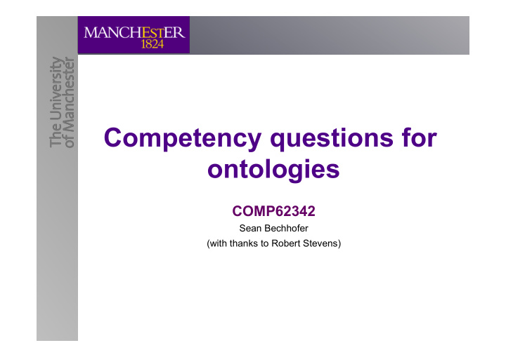 competency questions for ontologies