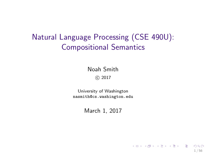 natural language processing cse 490u compositional