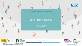 Core Team Academy 2 nd July 2019  NHS England and NHS Improvement  The 1948 Act sets out a duty