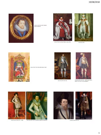 19/08/2018  James I and VI by John Hoskins  Royal collection  James VI &amp; I by Daniel Mytens