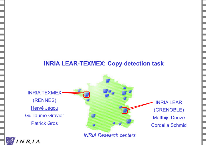 inria lear texmex copy detection task