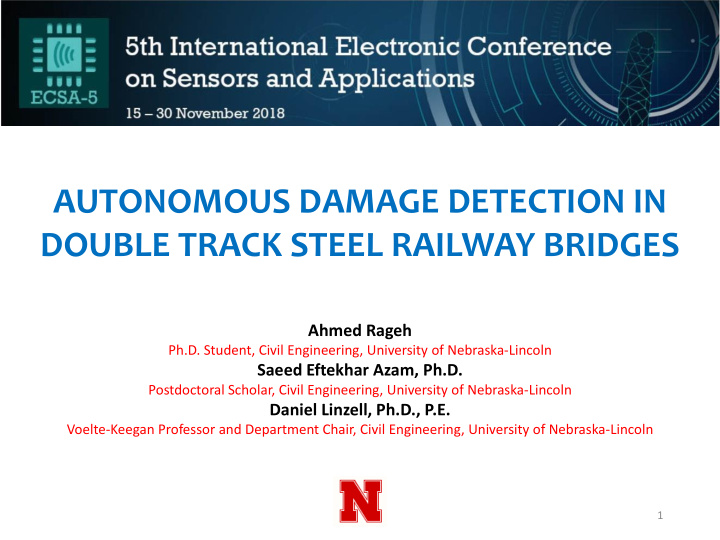 autonomous damage detection in double track steel railway