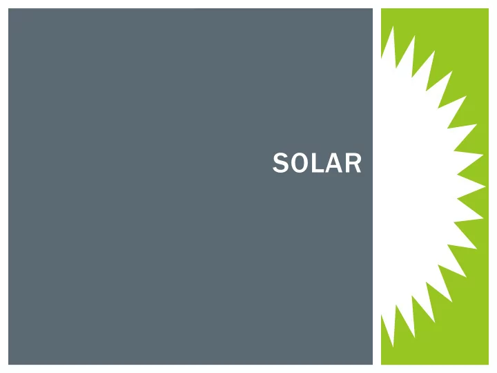 solar solar potential all things from solar