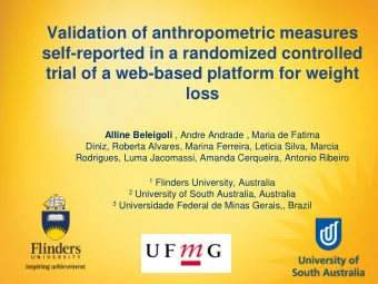 self-reported in a randomized controlled  trial of a web-based platform for weight  loss Alline
