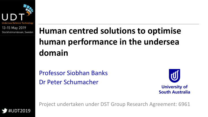 human centred solutions to optimise