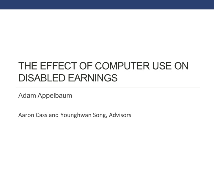 the effect of computer use on disabled earnings