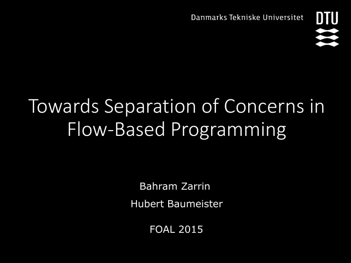 towards separation of concerns in
