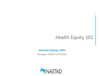health equity 101