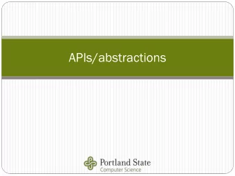 APIs/abstractions  Previously  iously  Abstractions for infrastructure to ease operations (Ops)