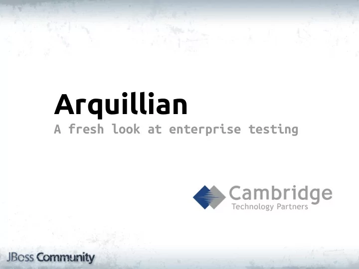 arquillian