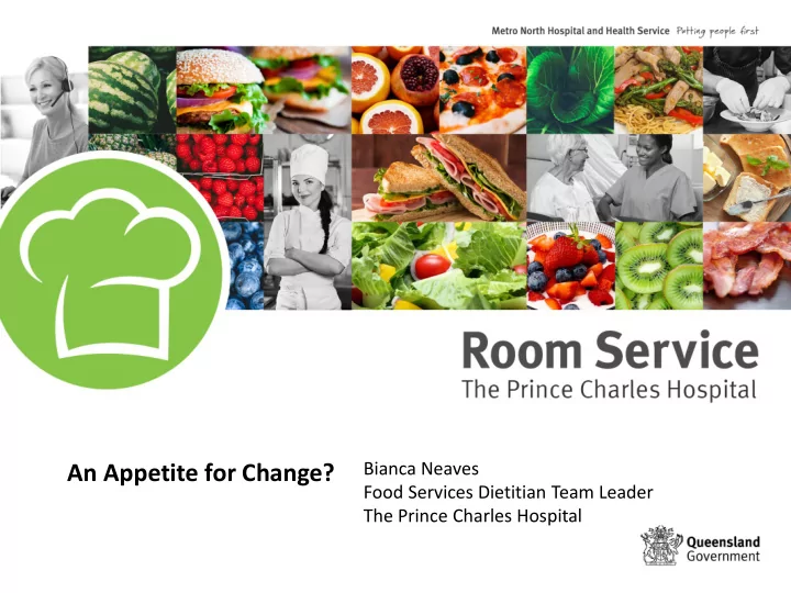 an appetite for change