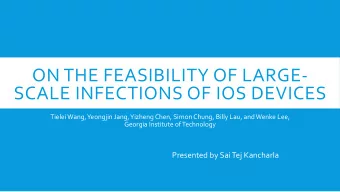 ON#THE#FEASIBILITY#OF#LARGE0  SCALE#INFECTIONS#OF#IOS#DEVICES#