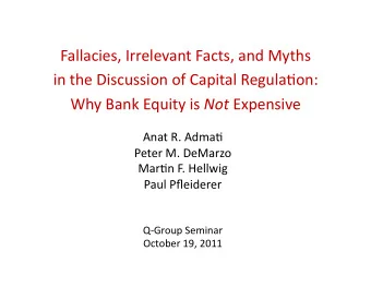 Fallacies,  Irrelevant  Facts,  and  Myths      in  the  Discussion  of