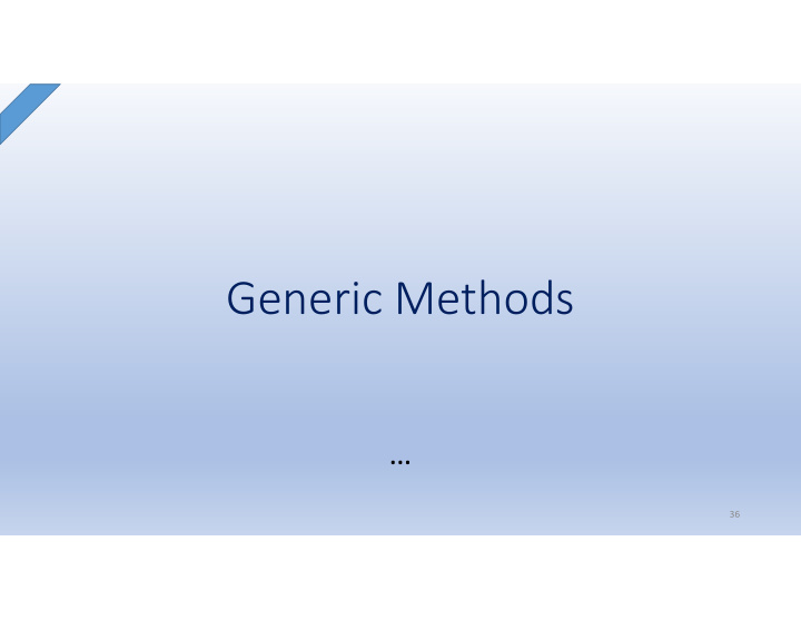 generic methods