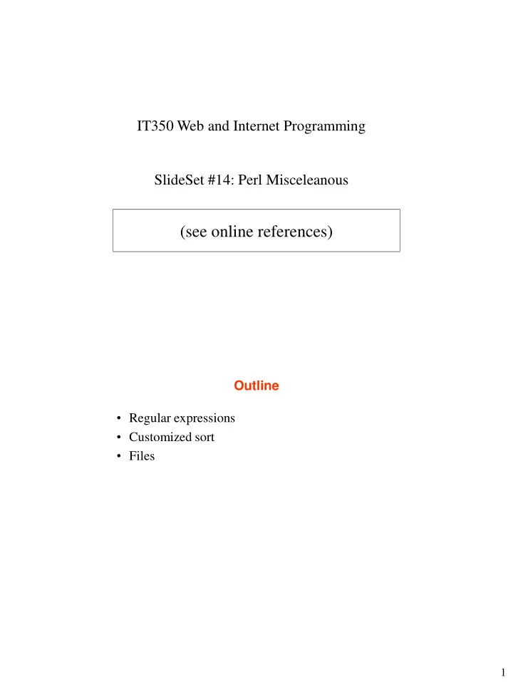 see online references