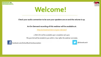 Welcome!  Check your audio connection to be sure your speakers are on and the volume is up.  An