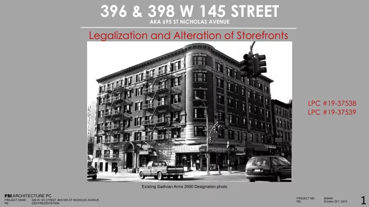 396 amp 398 w 145 street