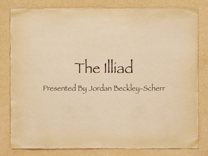 the illiad