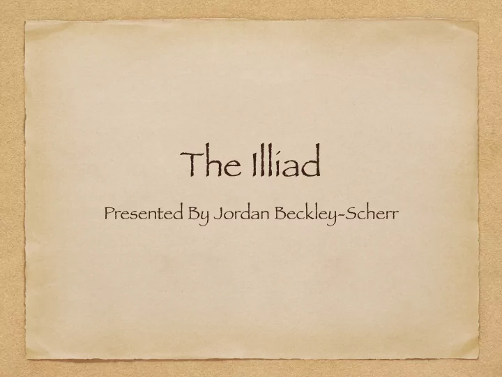 the illiad