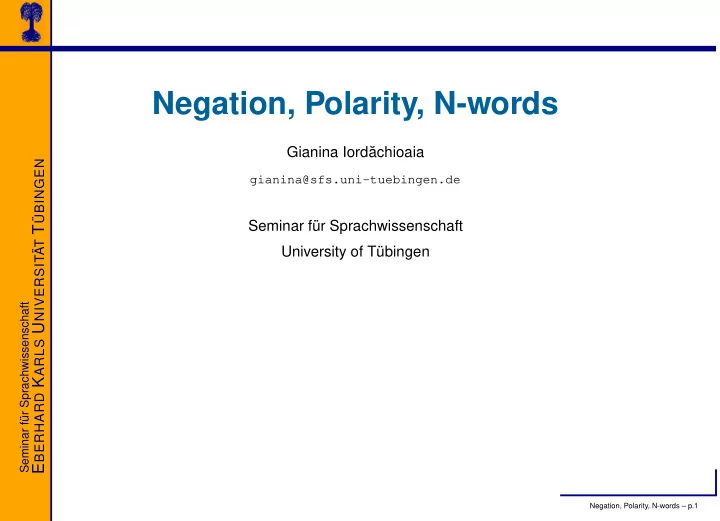 negation polarity n words