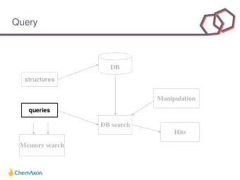 Query  DB  structures  Manipulation  queries  DB search  Hits  Memory search  2  Standardization of