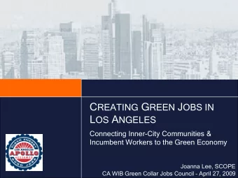 Grassroots Organization (AGENDA)  Regional Alliances  (Los Angeles Metropolitan Alliance)