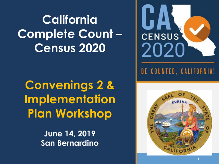 california complete count census 2020 convenings 2