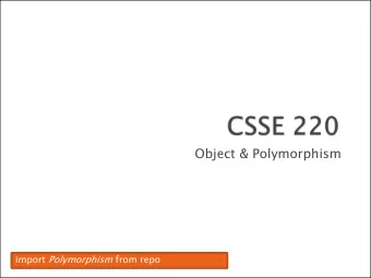 Object &amp; Polymorphism import Polymorphism from repo  Modifier  Class  Package  Subclass  World
