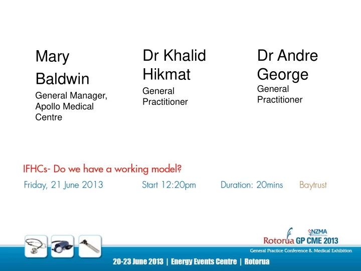 dr khalid dr andre