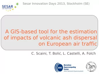 A GIS-based tool for the estimation  of impacts of volcanic ash dispersal  on European air traffic